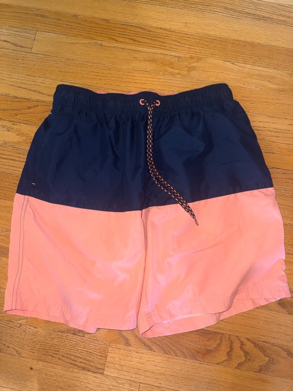 George Navy and Pink Colorblock Men's Swim Trunks